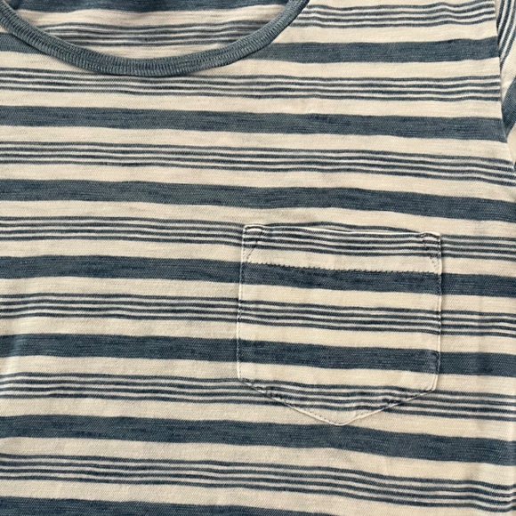 RRL Ralph Lauren Indigo Stripe jersey tee. Size 2 - Picture 3 of 5